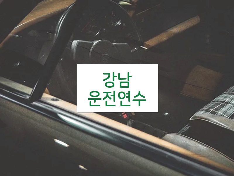 강남운전연수 후기