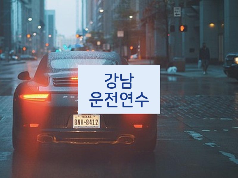 강남운전연수 후기