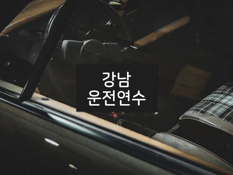강남운전연수 후기