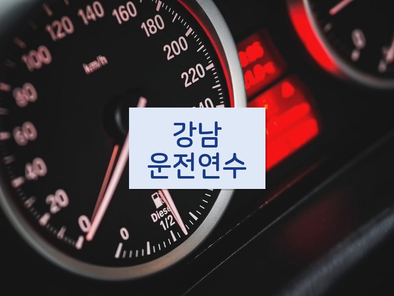 강남운전연수 후기