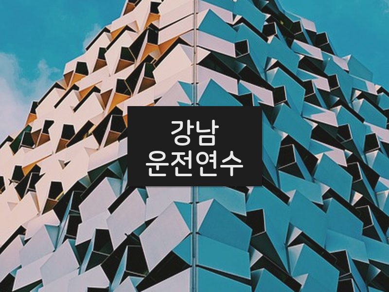 강남운전연수 후기