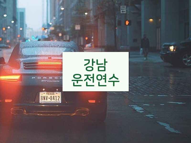 강남운전연수 후기