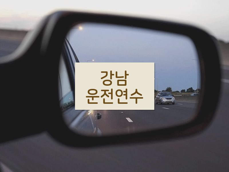 강남운전연수 후기