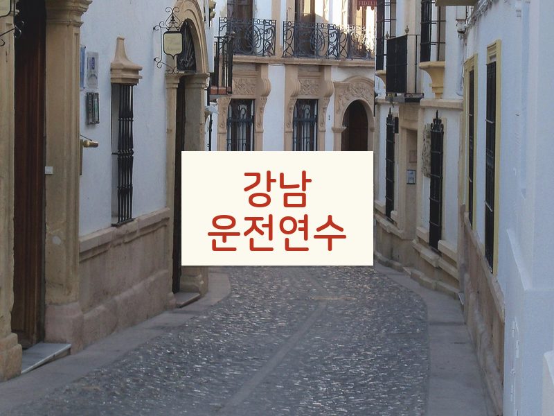 강남운전연수 후기