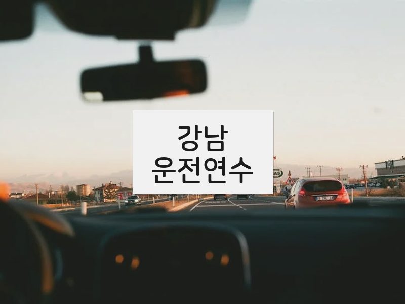 강남운전연수 후기