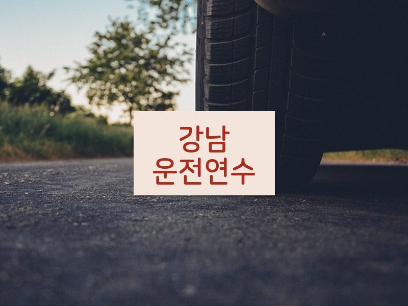 강남운전연수 후기