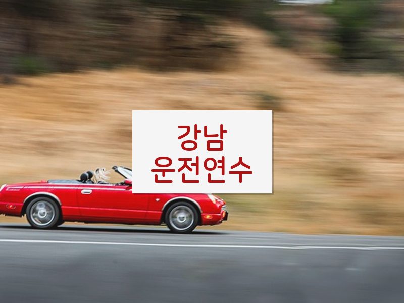 강남운전연수 후기