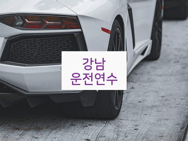 강남운전연수 후기