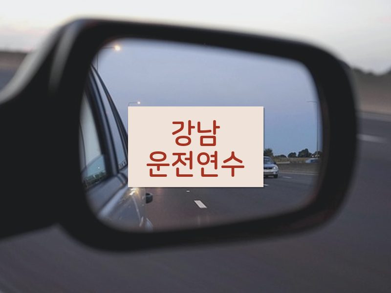 강남운전연수 후기