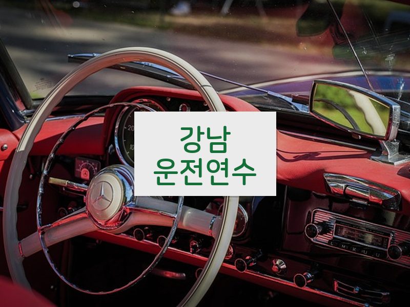 강남운전연수 후기