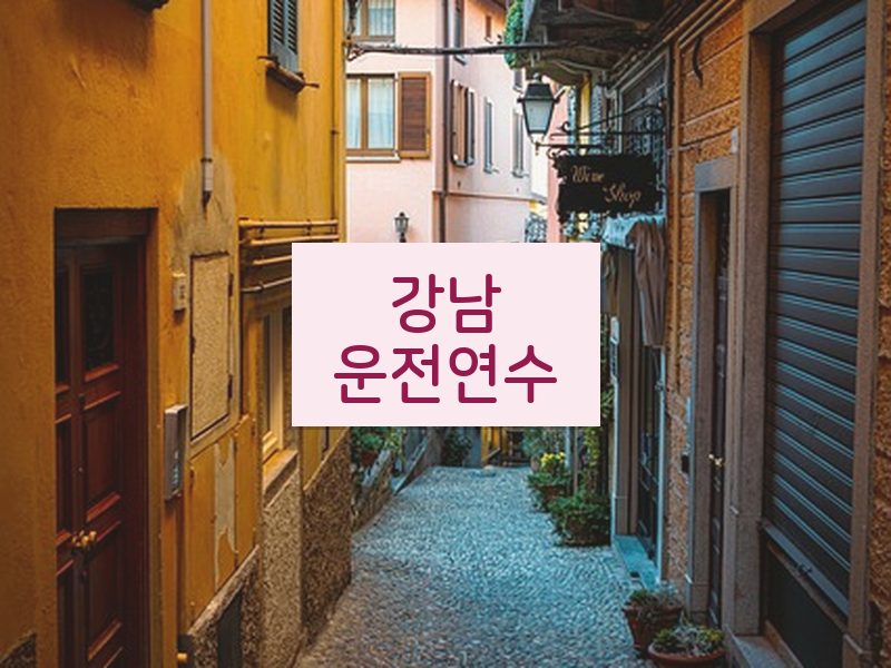 강남운전연수 후기