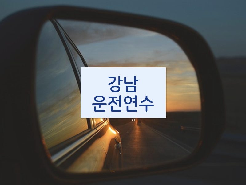 강남운전연수 후기