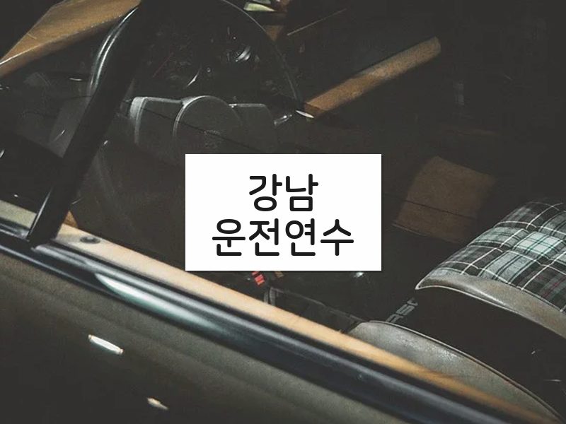 강남운전연수 후기