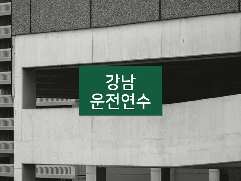 강남운전연수 후기