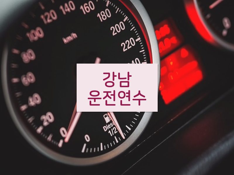 강남운전연수 후기