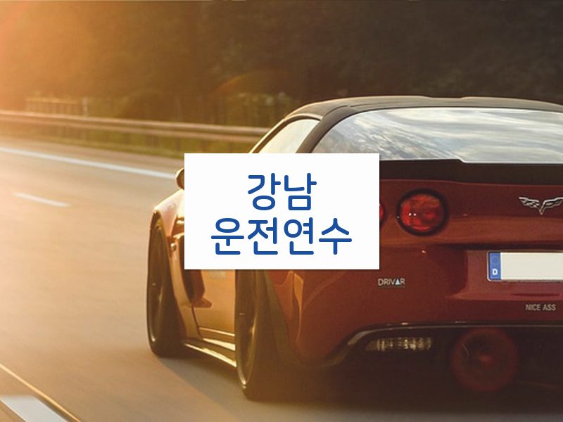 강남운전연수 후기