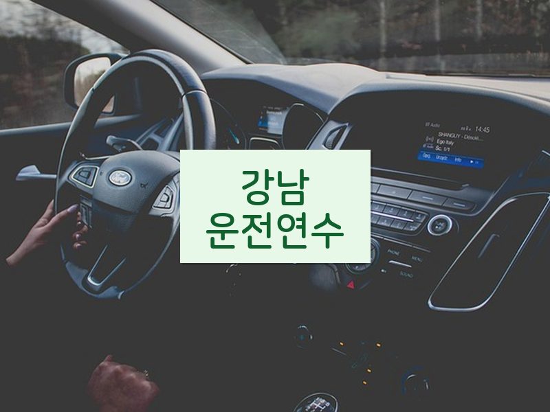 강남운전연수 후기
