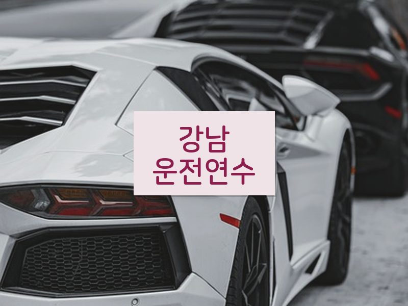 강남운전연수 후기
