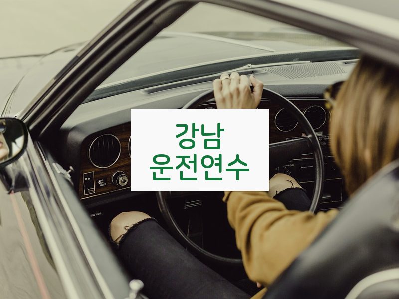 강남운전연수 후기