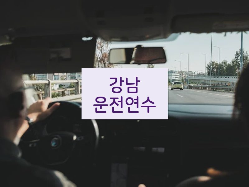 강남운전연수 후기