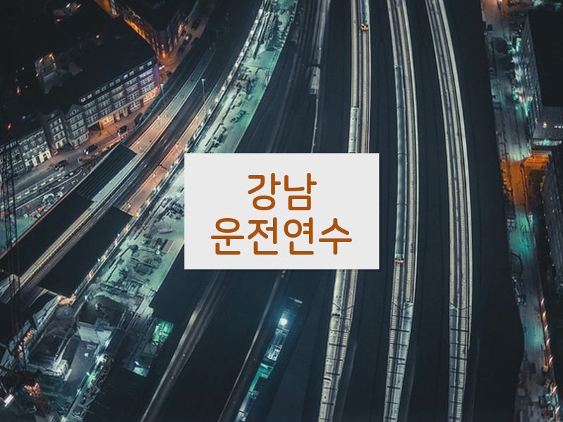 강남운전연수 후기