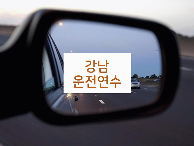 강남운전연수 후기