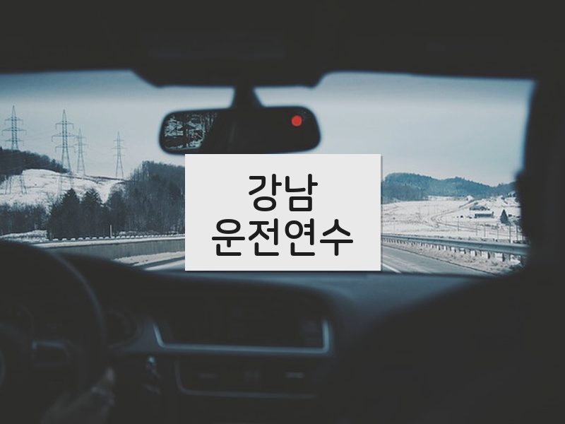 강남운전연수 후기