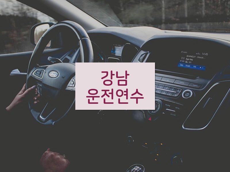 강남운전연수 후기
