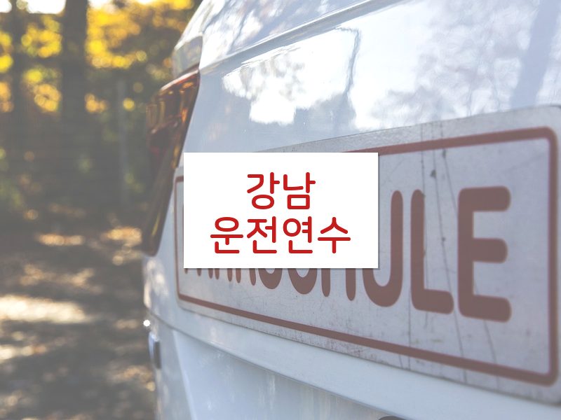 강남운전연수 후기