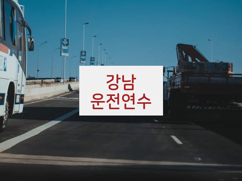 강남운전연수 후기