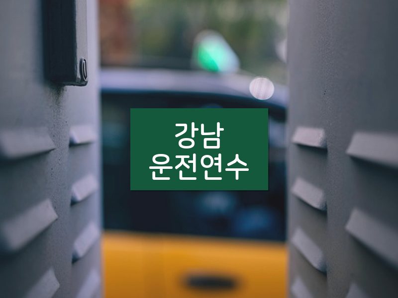 강남운전연수 후기