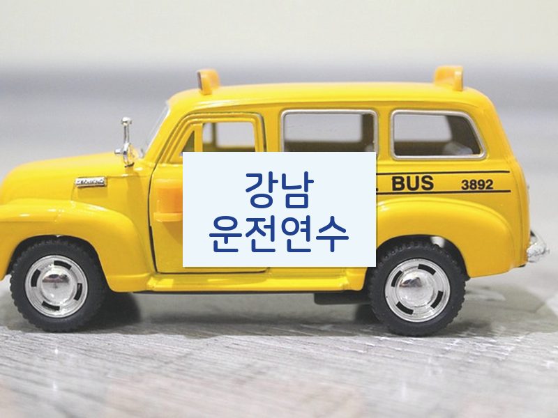 강남운전연수 후기
