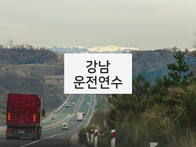 강남운전연수 후기