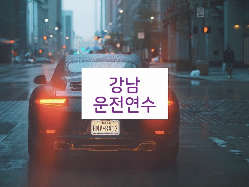 강남운전연수 후기