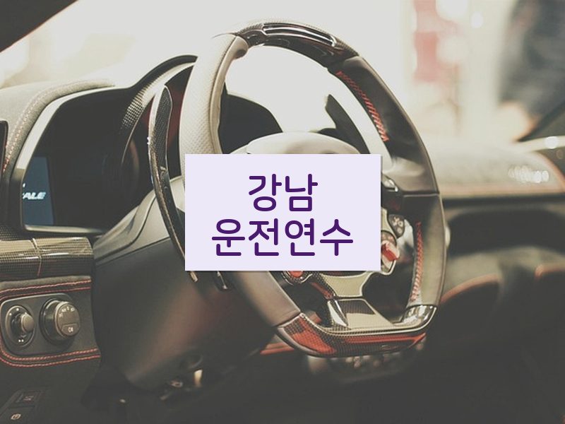 강남운전연수 후기