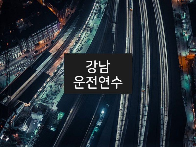 강남운전연수 후기