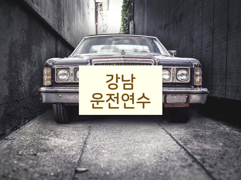 강남운전연수 후기