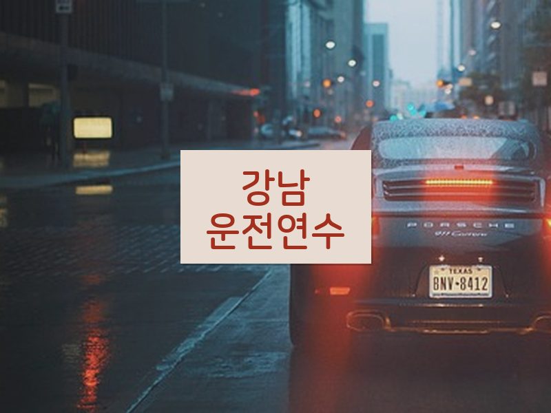 강남운전연수 후기