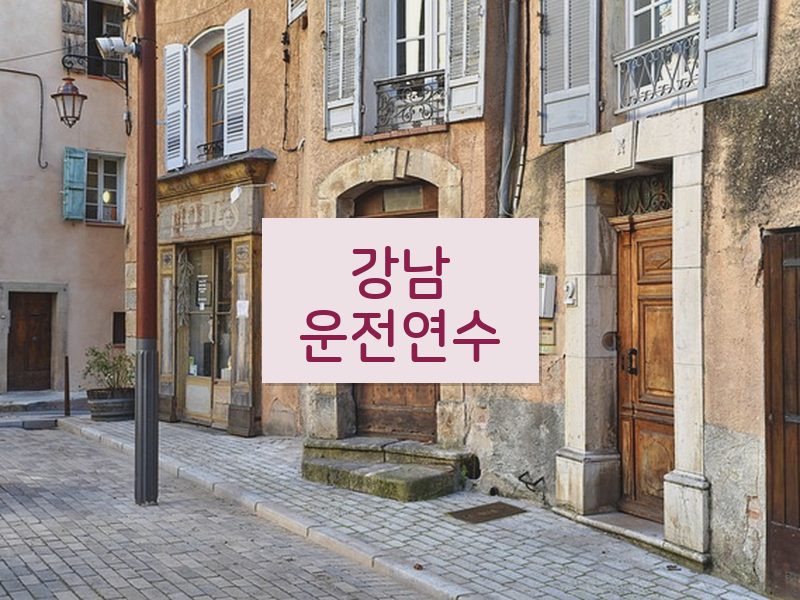 강남운전연수 후기