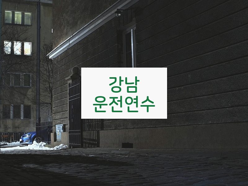 강남운전연수 후기
