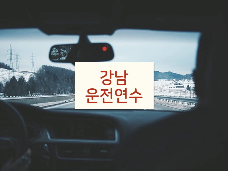 강남운전연수 후기