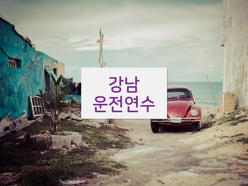 강남운전연수 후기