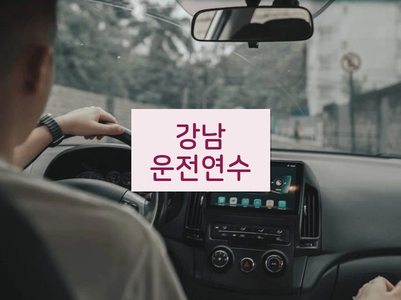 강남운전연수 후기