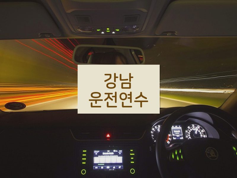 강남운전연수 후기