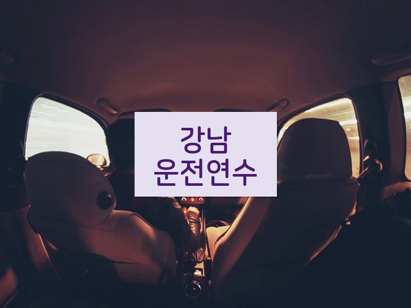 강남운전연수 후기