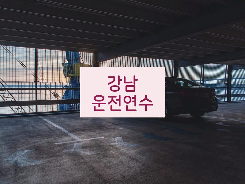 강남운전연수 후기