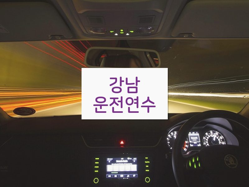 강남운전연수 후기