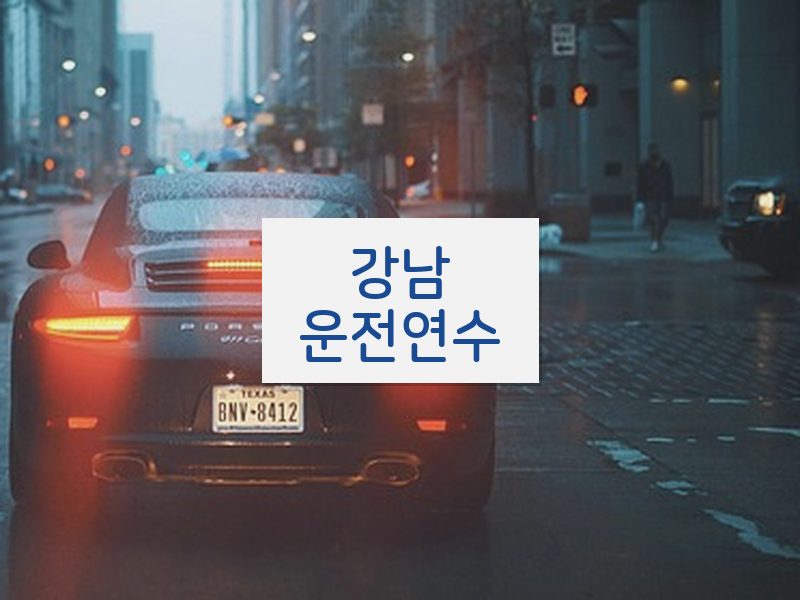 강남운전연수 후기