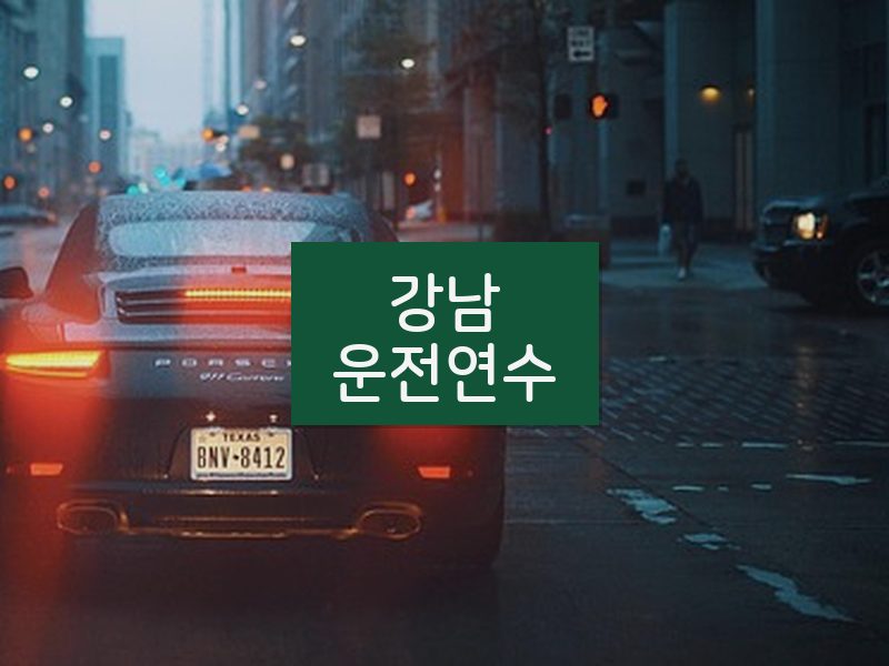강남운전연수 후기