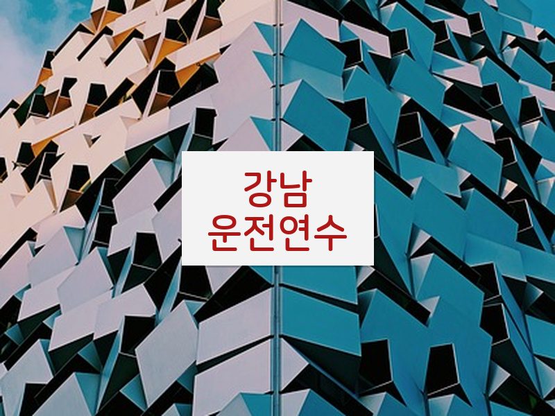 강남운전연수 후기